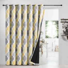 Ldhbgeo100x84gyyl Beauoop 100% Blackout Curtains 84 Inches Long For Patio Sliding Door Yellow G