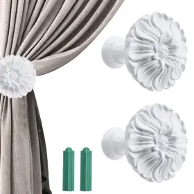 Bm0002-05 Beinkmake 2pcs Curtain Holdbacks Blossom Window Drapery Medallion W