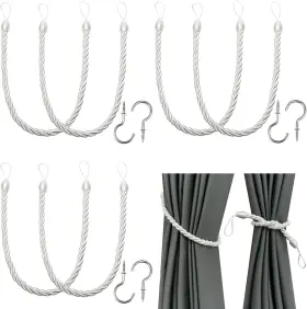 Bel Avenir 313115551504 Curtain Ropes Tiebacks Tie-backs Handmade Holdbacks With 6 M