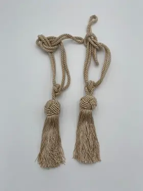 Bel Avenir 736542595086 Curtain Tiebacks Tassel Drapery Tie-backs Rope Holdbacks Decor Fringe