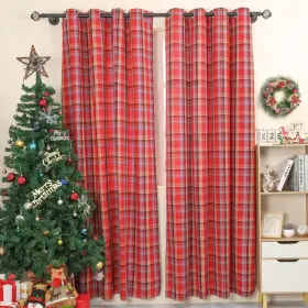 Bentrilisa 769059859983 Scottish Plaid Curtains 108 Inches Extra Long Farmhouse Rustic Window Treatme