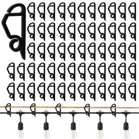 Benvo 749676477968 Upgraded String Light Siding Clips Sliding Hooks Hanging Outdoor