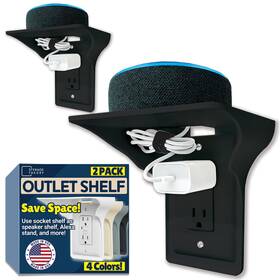 Beratek Industries B01ehbiphc Power Perch Wall Outlet Shelf Declutter Reclaim