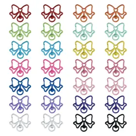 Find-ta0003-42-bw-usfba Bestewelry 28pcs Alloy Swivel Clasps Colorful Cute Clasp Hooks 14 Colors Bowknot