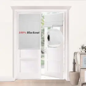 Betteloom 753873085901 100% Lights Block Door Curtain Uv Blocker Roll-able Rod Pocket Bl Inch