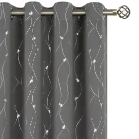 01grey5295 Bgment Blackout Curtains 95 Inch Length 2 Panels Set Grommet Thermal Insulate