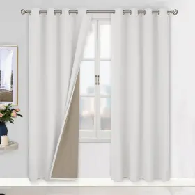 036ivory5284 Bgment Off White Blackout Curtains 84 Inch Length For Living Room 2 Panels Se