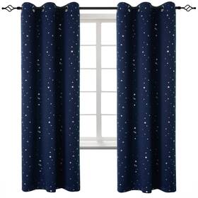 Bgment 103navy4272 Kids Blackout Curtains For Boys Bedroom - Grommet Thermal Insulated Si
