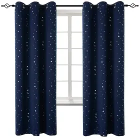 103navy4272 Bgment Kids Blackout Curtains For Boys Bedroom - Grommet Thermal Insulated Si