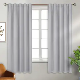 D4ltgrey4263rt Bgment Light Grey Blackout Curtains For Bedroom - Thermal Insulated Room Dark