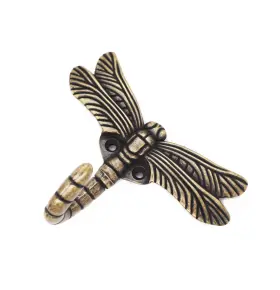 Binifimux 735209178136 2pcs Dragonfly Anqitue Vintage Coat Hooks Decorative Wall... Fast Ship