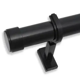 Blasthome 810136551563 Non-adjustable Luxury Curtain Rods For 8 Foot Tuxedo Black