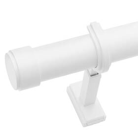 Blasthome 810136552478 Non-adjustable Luxury Curtain Rods For Windows 3 1/2 Foot White