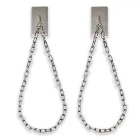 Blasthome 810136555516 Luxury Chain Tiebacks Premium Metal Wall Mounted Curtain Holdbac