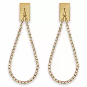 Blasthome 810136555523 Luxury Chain Tiebacks Premium Metal Wall Mounted Curtain Holdbacks With 30 Inch