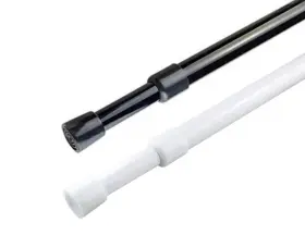 Abs5331179tk Blu-pier Tech 2pcs Spring Tension Rods Adjustable 24-39 Inch Short Curtain Rod No D