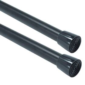 Blu-pier Tech Antuoruirod002 2 Pack Spring Tensions Rods Steel Adjustable Length Curtain Rod 28-43 Inches