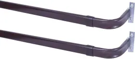 Srdblk2848 Blu-pier Tech Heavy Duty Single Rod 28 Inch -48 2pcs Black