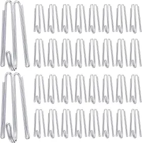 Blulu 445011440460 120 Pcs Pleat Hooks Stainless Steel Curtain Drapery Hook And P