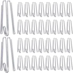 Dib-blulu-242 Blulu Pleat Hooks Stainless Steel Curtain Drapery Clasp And Pin 4 Prongs P