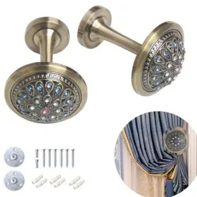 Bnjfgus 750939130483 Curtain Hooks Set Tiebacks For Wall Home Tiebac