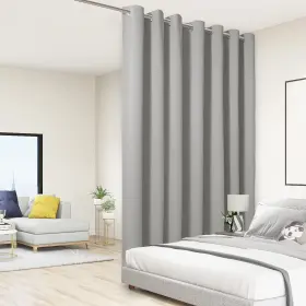 Rudy-1258-silver Bonzer Room Divider Curtain Total Privacy Wall Extra Wide Grommet Darken