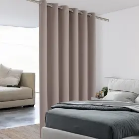 Rudy-67-khaki Bonzer Room Divider Curtain Total Privacy Wall Noise Reducing Wide Blackout C