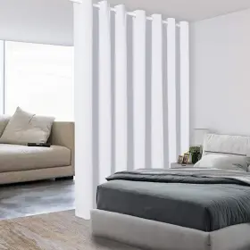 Rudy-98-greyish Bonzer Room Divider Curtain Screen Partitions Total Privacy Wall Wide Blackou