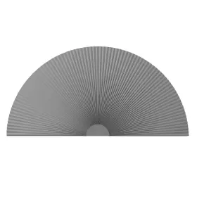 06txw0057 Boshen 100% Light Blocking Arch Window Shades Pleated Fabric Half Circle Cellular C