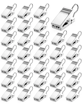 Bowndy 703775190456 32 Pcs Curtain Clips With Hook For Photos Home Decoration Outdoor Christ