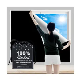 Blk-001 Boxelfos 100% Blackout Blind Curtains Window Cover 157 Inch X 59 Xxl Diy Cut To Any Si
