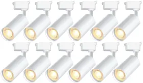 Tr046 Bravsekai Ultra-bright H Type Track Lighting White Heads No Rails 12pcs 6000k