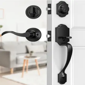 B09phfg191 Brightify Front Door Handle And Deadbolt Set Lock