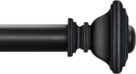 Hkcr050 Briofox Black Curtain Rods For Windows 66 To 120 88 Inch -120