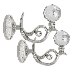 Btsky 607569039689 Pair Of Phoenix Glass Crystal Curtain Holdbacks Drapery Tiebacks Tassel Holde