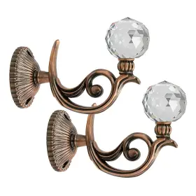 Btsky-hd0001901 Btsky Pair Of Phoenix Glass Crystal Curtain Holdbacks Drapery Tiebacks Tassel Holder