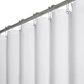 Bttn 797439544532 Extra Long Shower Curtain 72x96 Inches Tall Linen Textured Heavy Duty F