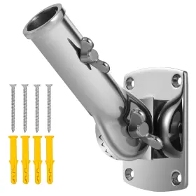 Fh-h01 Bubblythe 316 Stainless Steel Heavy Duty Flag Pole Holder For Outside House 180 Adj