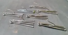 Built Industrial 194425480889 Stainless Steel Pinch Pleat Curtain Drapery Hooks 4 Prong 3ftft Lot 10
