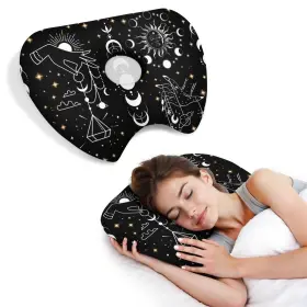 Be-32 Bvokquc Ear Piercing Pillow For Side Sleepers With Washable Cover Pillows Wit