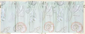 842841829 C & F Enterprises Breezy Shores Window Valance Printed Cotton 72 X 15.5 Inches