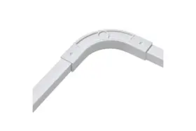 Cc-05627 Cadence & Co. And S-fold Curtain Track Corner Connector White - 17.5 2.3 2.3cm