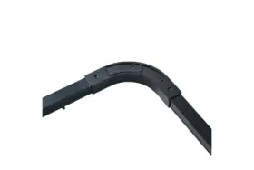Cc-05628 Cadence & Co. And S-fold Curtain Track Corner Connector Black - 17.5 2.3 2.3cm