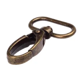 440223 Caforo 1-inch Antique Brass Curved Lobster Clasps Swivel Trigger Clips Snap Pack Of