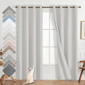 Xhjg2 Cainvik 100% Blackout Curtains - Thermal Insulated For Bedroom Linen Textured And Energ