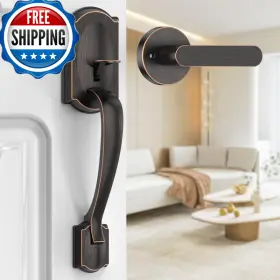 B0df7rj7yk Calzibeno Front Door Handle Exterior Passage Lever Vintage