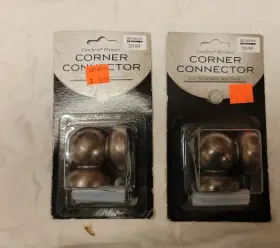 41186-orb Cambria New Premier Corner Connector In Oil Rubbed Bronze 2-pack