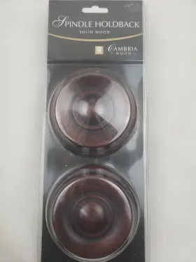 601361 Cambria Classic Wood Spindle Holdback Solid Aged Cherry New
