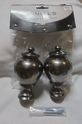 Cambria 765986563184 Premier Napoleon Finials Warm Gold New Use W Holdbacks Bed Bath