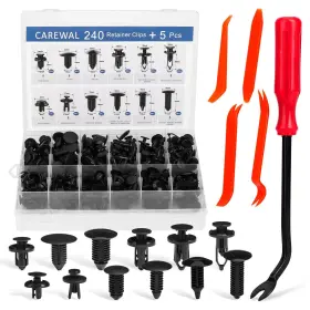 Cw03 Carewal 240 Pcs Bumper Clips Car Plastic Rivets Of 12 Most Popular Sizes And 5